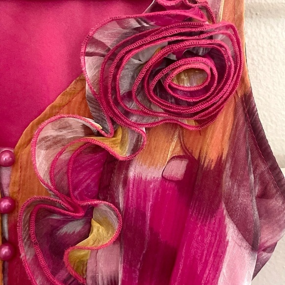 vintage floral ruffle tank top - Picture 2 of 4